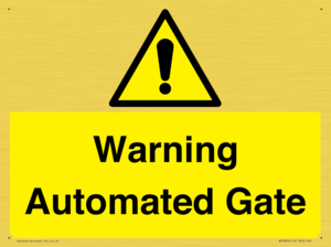 Warning Automated Gate
